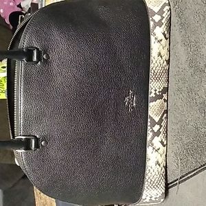 Large Coach, satchel and matching wallet